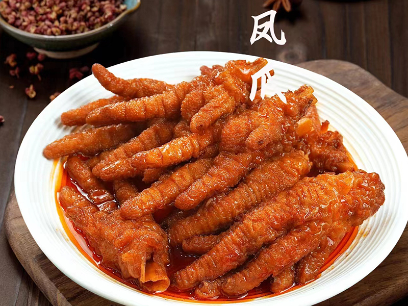 重庆崽儿火锅特色菜品：红油虎皮凤爪