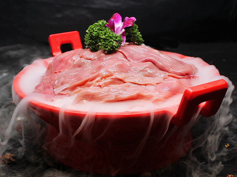 重庆崽儿火锅特色菜品：大刀腰片